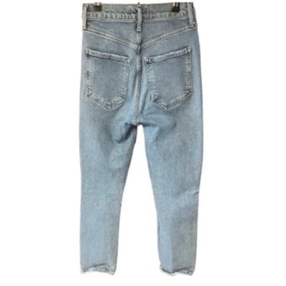 Agolde Riley Distressed Button‎ Fly Jeans - Picture 3 of 6